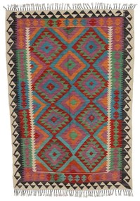 Kilim szőnyeg Chobi 127x181 kézi szövésű afgán gyapjú kilim