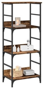 antik fa színű szerelt fa könyvszekrény 50 x 33 x 117,5 cm