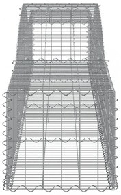 íves horganyzott vas gabion kosár 400x50x40/60 cm