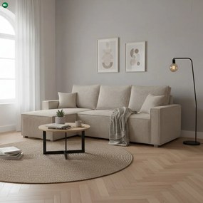 Univerzális ülőgarnitúra, szürkésbézs Taupe, APERO ROH