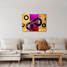 Az absztrakció képe (üvegen) (70x50 cm)