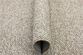 Szőnyeg Hurok Vastag Szövésű Melange Bézs Filc Krém New Topaz 100x200 cm