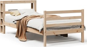 vidaXL tömör fenyőfa ágy matrac nélkül 90 x 200 cm
