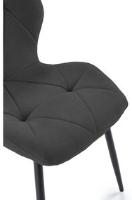 Fekete étkezőszék szett 4 db-os Luna – Marckeric