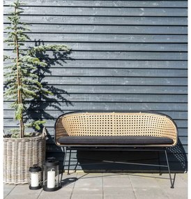 Bondi dekorációs lámpások, acél/üveg, fekete, 2 darabos készlet