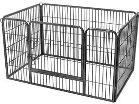 Kutya kennel, kutyaketrec 122 x 80 x 70 cm szürke