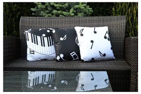 Piáno fekete díszpárna