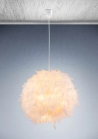 Globo 15057 Függeszték fehér toll, ø: 450, H:1200, exkl. 1xE27 40W 230V