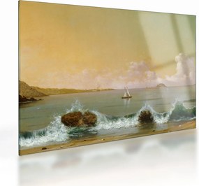 Üveg kép - Martin Johnson Heade, Rio de Janeiro Bay, reprodukciók (70x50 cm)