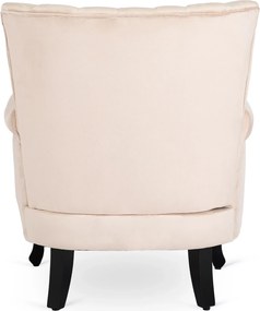 Fotel bézs bársony kárpittal – MALLO