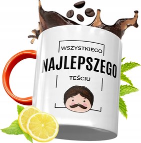 Narancssárga Bögre Az Apósnak Tökéletes Ajándék fényképes nyomtatással