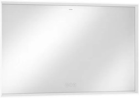Led-es tükör érintésérzékelővel Hansgrohe Xarita E 120,6x70,6 cm fehér matt 54985700