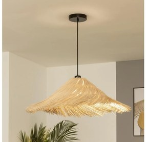 Brilagi - CERIA BOHO LED csillár zsinóron, 1xE27/40W/230V, Ø 70 cm, rattan