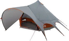 vidaXL Teepee sátor 5 fő számára Szürke és narancs 600 x 600 x 347 cm