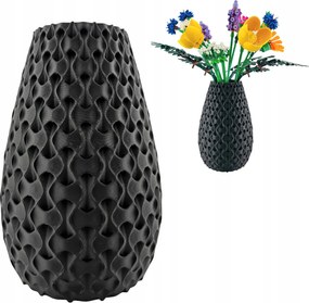 Lyra Fekete virágváza, Lego Icons Botanicals, szárított kompozíciók