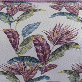 Ágytakaró TROPIC fehér / rózsaszín Méret: 220 x 240 cm