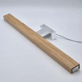 Brilagi-LED fürdőszobai tükörmegvilágítás WOODY MIRROR LED/12W/230V IP44 tölgy/króm