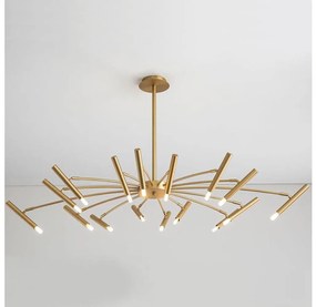 Redo 01-2776 - Csillár rúdon RAYEN 16xG9/10W/230V bronz