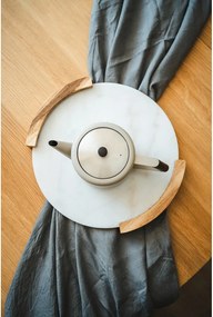 Bézs rozsdamentes acél teáskanna 1,1 l Duet Boston – Bredemeijer