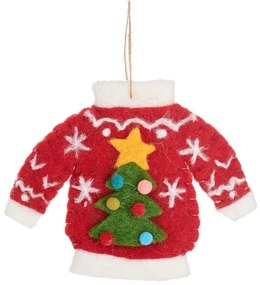 Textil karácsonyfadísz Christmas Jumper – Sass &amp; Belle