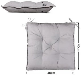 Detex® 4 db párna 40x40x8cm - szürke