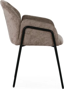 Barackszínű kárpitozott étkezőfotel szett 2 db-os Aslin – MOME