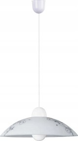 Konyhai függőlámpa fehér üveg lámpabúra kerek 30 cm az asztal felett Rabalux
