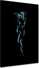 Vászonkép 80x120 Forró lány Türkiz