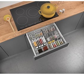 Rozsdamentes acél fűszertartó állvány Lava – Metaltex