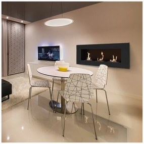 DELTA3/TUV beépíthető BIO kandalló 40x120 cm, 3x1,1 kW fekete