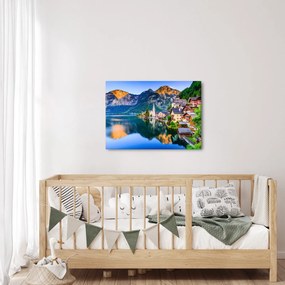 Kép - Alpesi falu (70x50 cm)