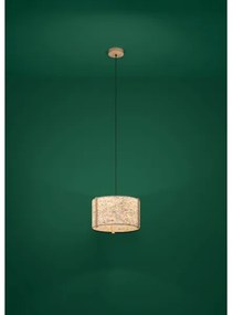 Eglo 390323 - Csillár zsinóron HONTONGAS 1xE27/25W/230V bézs