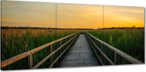 Vászonkép 150x70 Tájkép Naplemente