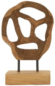 Lubang szobor teak 18x10x27cm