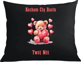 Valentin napi párna párnahuzat Ajándék Szeretlek (Név) A Mackód