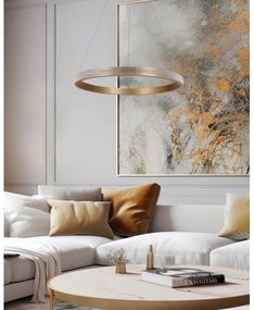 LED Csillár zsinóron HASHIM LED/34W/230V átm. 60 cm réz