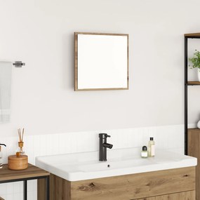 LED Fürdőszobai Tükör Művész Tölgy 40x8.5x37 cm Műgyanta fa