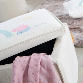 Fehér gyerek pad Peppa Pig – Roba