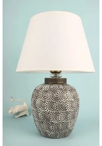 Asztali lámpa RAMZES 1xE27/40W/230V fehér/szürke