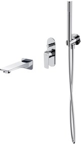 Set kád és zuhany csaptelep Cersanit City S951-345, zuhany készlet Cersanit Inverto S951-708, S951-706