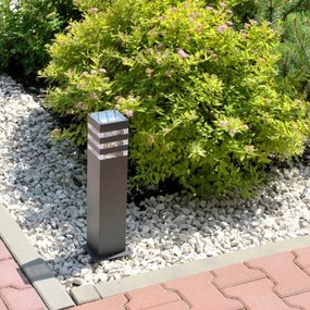 LED RGBW fényerőszabályozható kültéri lámpa TEKSAS 1xE27/12W/230V 44 cm IP44 antracit