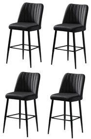 Vento Black bárszék szett, 4 db, 4 db