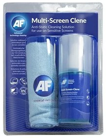 Tisztítófolyadék, képernyőhöz, mikroszálas nagy kendővel, pumpás, 200 ml, AF Multi screen-clene (TTIAMCA200L)