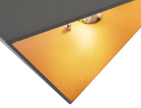 Fali lámpa Fold szürke rézzel