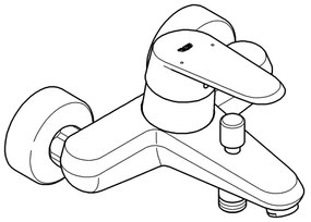 GROHE 33390002 - EURODISC COSMOPOLITAN kádtöltő csaptelep DN 15, fényes króm