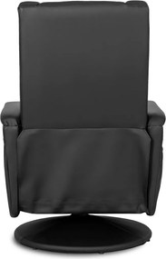 SPIKE forgó masszázsfotel, fekete műbőr