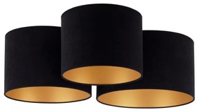 Duolla - Mennyezeti lámpa ROLLER TRIO 3xE27/60W/230V fekete/arany