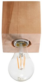 Natúr színű mennyezeti lámpa 10x10 cm Gabi – Sollux