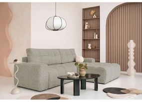 Világosbarna kinyitható tárolóhelyes moduláris sarokkanapé (jobb oldali) Lulu – Miuform