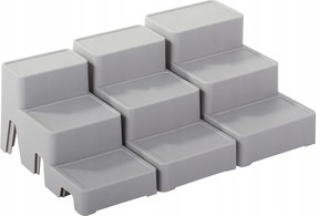 Verk 27026 Multifunkcionális kozmetikai szervező 4 db, szürke